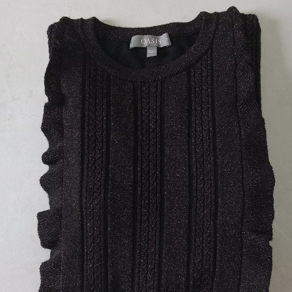 $5 LAST CALL! OASIS ~ Ruffle Sweater - Picture 2 of 10